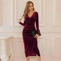 Bodycon Midi Cocktail Party Dress