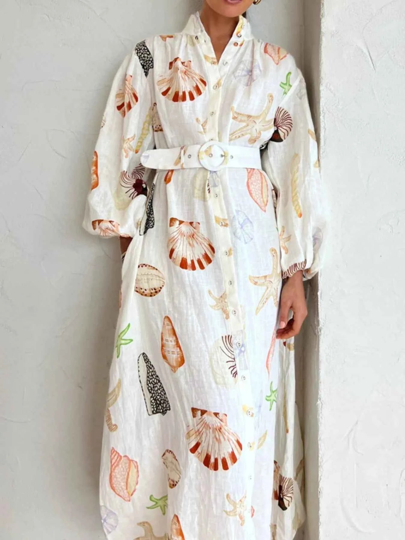 Balloon Sleeve Shirt Dress Regular price