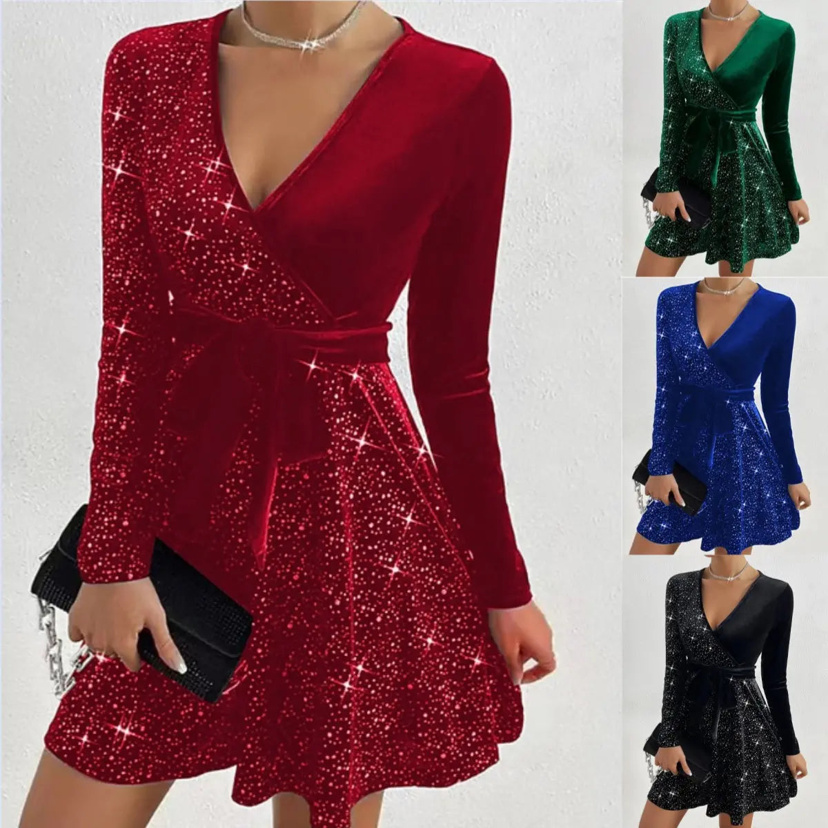 Women’s Sequin A-Line Mini Dress
